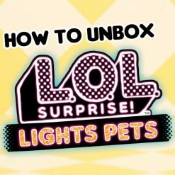 LOL Surprise Lights Pets With REAL Hair & 9 Surprises Including Black Light Surprises Sale