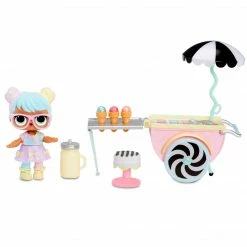 LOL Surprise Furniture Series 2 Ice Cream Pop-Up With Bon Bon & 10+ Surprises Collectible Dolls