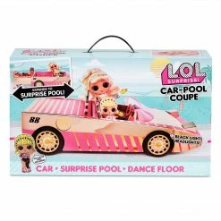 LOL Surprise Car-Pool Coupe With Exclusive Doll, Surprise Pool & Dance Floor