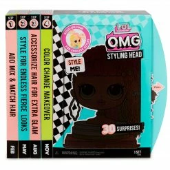 LOL Surprise OMG Styling Head Neonlicious With Stick-On Hair For Endless Styles