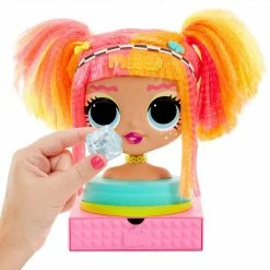 LOL Surprise OMG Styling Head Neonlicious With Stick-On Hair For Endless Styles