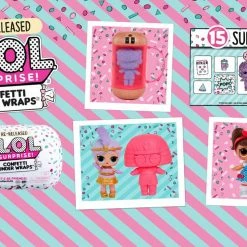 LOL Surprise Confetti Present Surprise-Re-released Doll With 15 Surprises 16 LOL Surprise Confetti Present Surprise-Re-released Doll With 15 Surprises