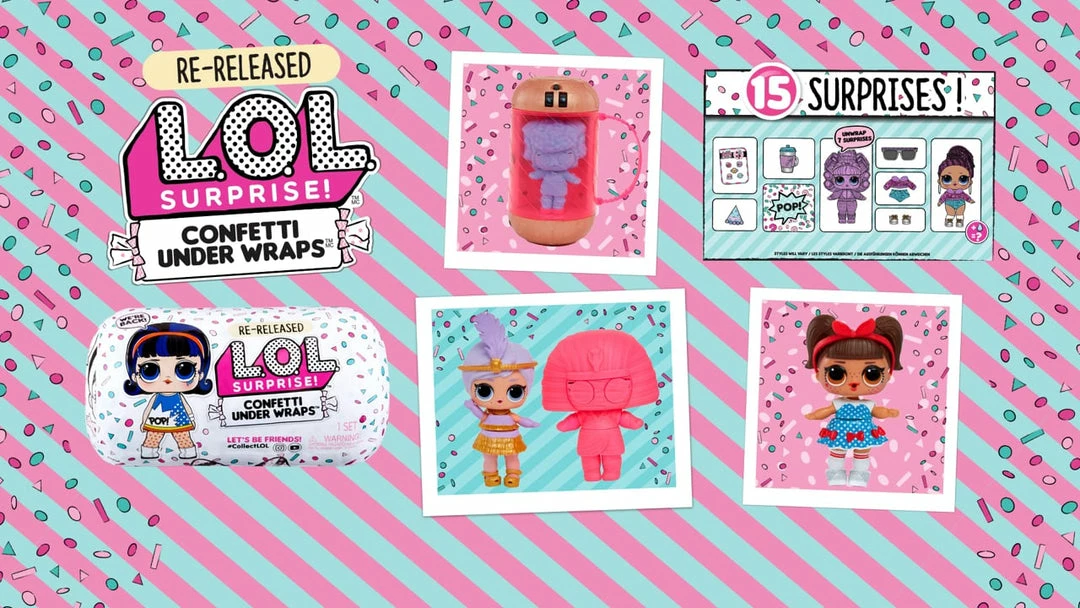 LOL Surprise Confetti Present Surprise-Re-released Doll With 15 Surprises 9 LOL Surprise Confetti Present Surprise-Re-released Doll With 15 Surprises