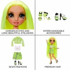 Rainbow High Karma Nichols – Series 2 Neon Green Fashion Doll With 2 Complete Outfits And Accessories 15 Rainbow High Karma Nichols – Series 2 Neon Green Fashion Doll With 2 Complete Outfits And Accessories