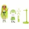 Rainbow High Karma Nichols – Series 2 Neon Green Fashion Doll With 2 Complete Outfits And Accessories