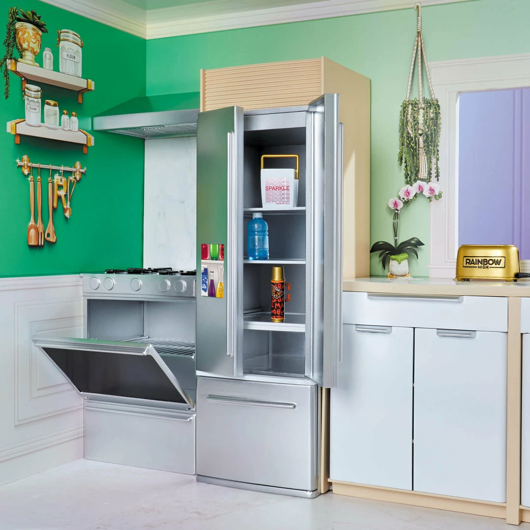 Rainbow High House Playset- 3-Story Wood Doll House (4-ft Tall And 3-FT Wide), Fully Furnished 8 Rainbow High House Playset- 3-Story Wood Doll House (4-ft Tall And 3-FT Wide), Fully Furnished