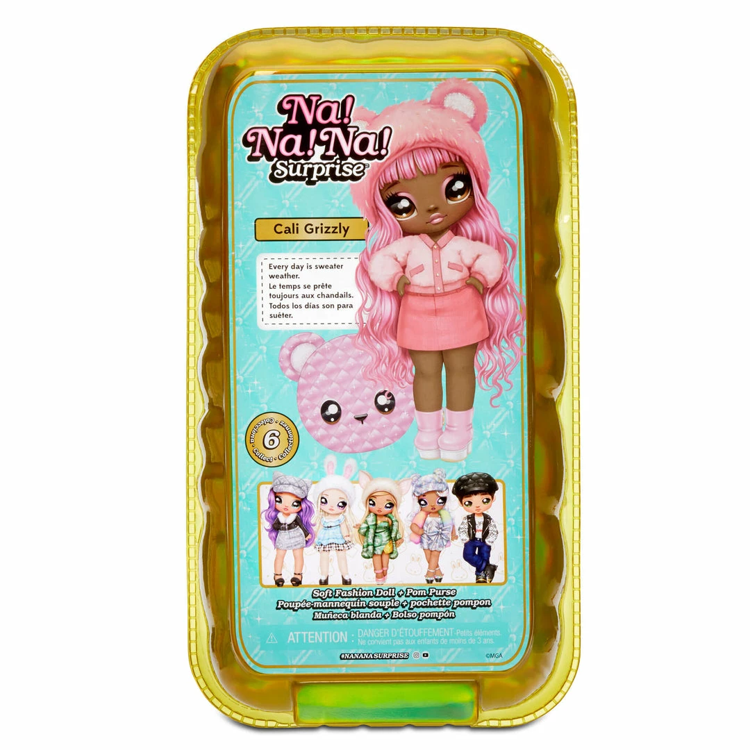 Na Na Na Surprise 2-in-1 Soft Fashion Doll Glam Series - Cali Grizzly 7 Na Na Na Surprise 2-in-1 Soft Fashion Doll Glam Series - Cali Grizzly