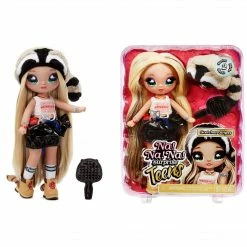 Na Na Na Surprise Teens Fashion Doll – Gretchen Stripes, Raccoon Inspired