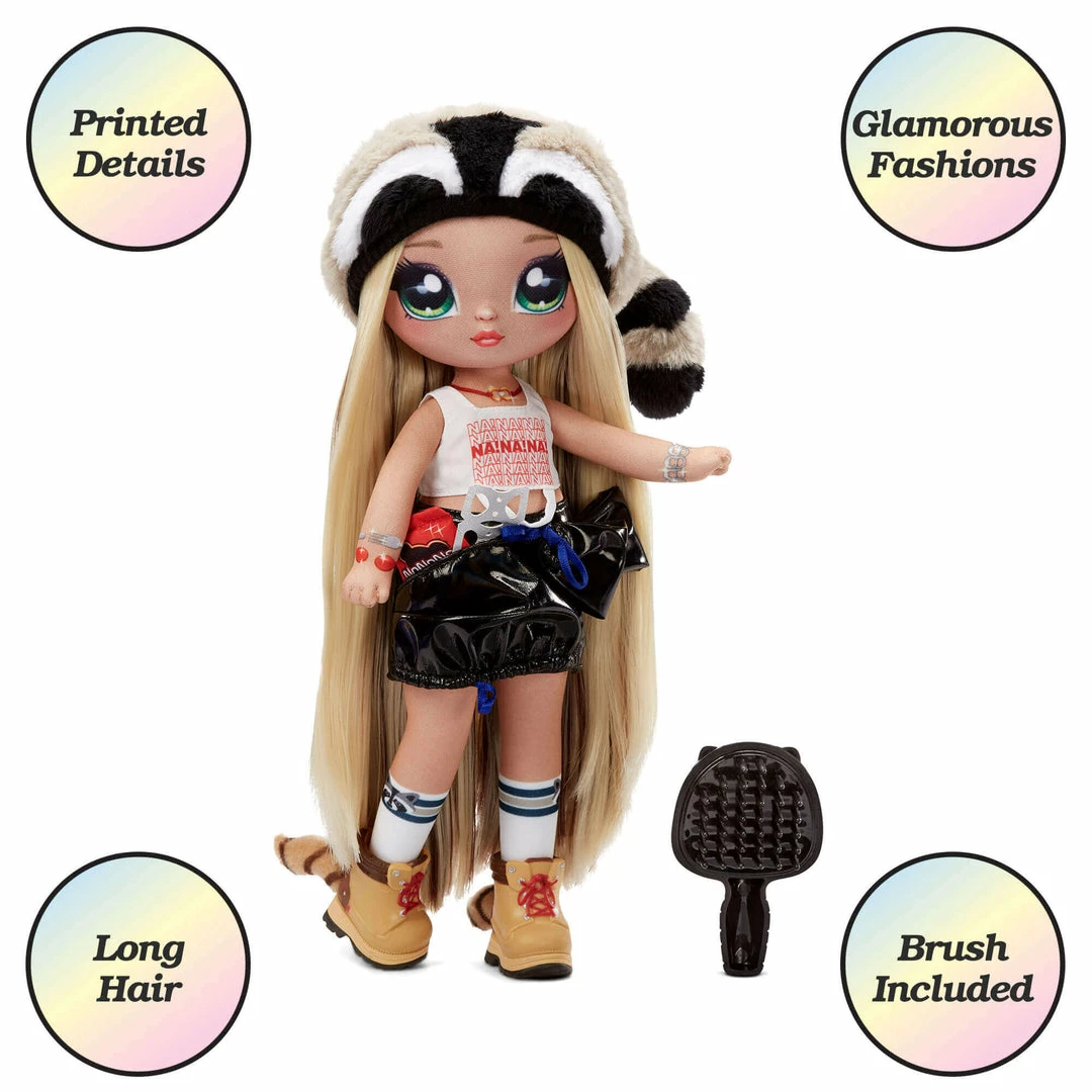 Na Na Na Surprise Teens Fashion Doll – Gretchen Stripes, Raccoon Inspired 5 Na Na Na Surprise Teens Fashion Doll – Gretchen Stripes, Raccoon Inspired