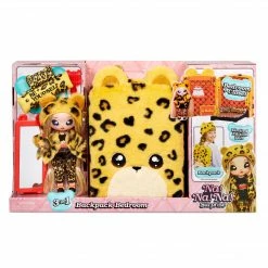 Na Na Na Surprise 3-in-1 Backpack Bedroom Playset Jennel Jaguar In Exclusive Outfit