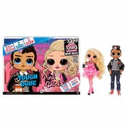 LOL Surprise OMG Movie Magic 2 Pack Fashion Dolls - Tough Dude & Pink Chick