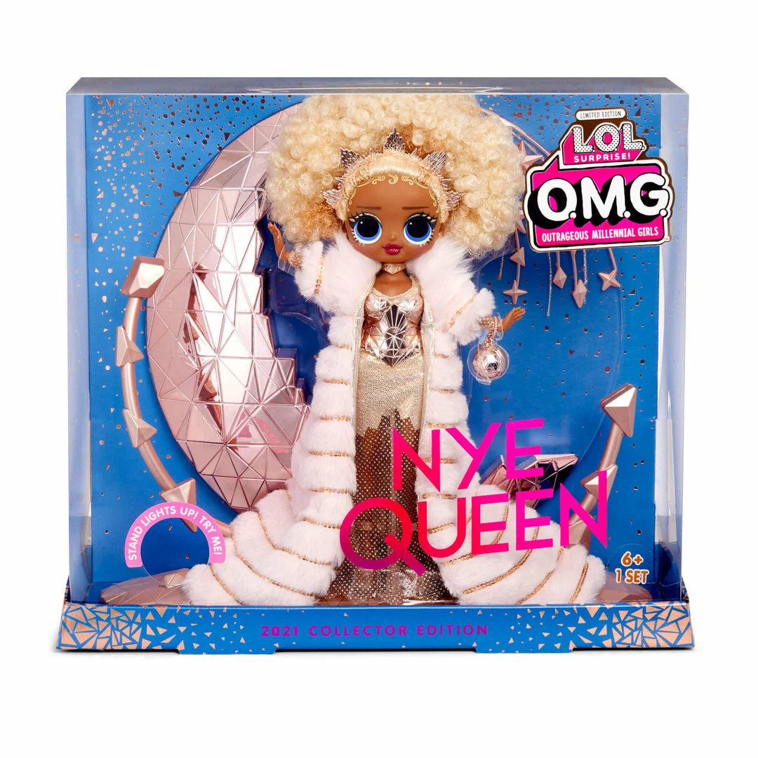 LOL Surprise Holiday OMG 2021 Collector NYE Queen Fashion Doll With Gold Fashions And Accessories 12 LOL Surprise Holiday OMG 2021 Collector NYE Queen Fashion Doll With Gold Fashions And Accessories