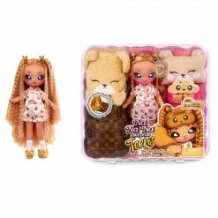 Na Na Na Surprise Teens Slumber Party Fashion Doll – Lara Vonn, 11" Soft Fabric Doll, Teddy Bear Inspired
