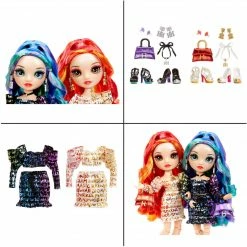 Rainbow High Special Edition Twin Fashion Dolls, Laurel & Holly De'Vious With Doll Accessories 18 Rainbow High Special Edition Twin Fashion Dolls, Laurel & Holly De'Vious With Doll Accessories