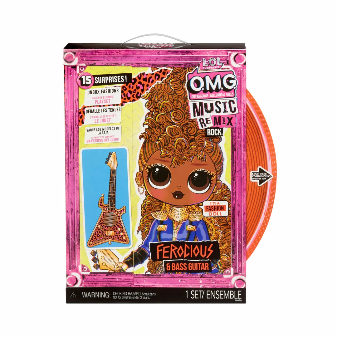 LOL Surprise OMG Remix Rock Ferocious With Bass Guitar And 15 Surprises 4 LOL Surprise OMG Remix Rock Ferocious With Bass Guitar And 15 Surprises