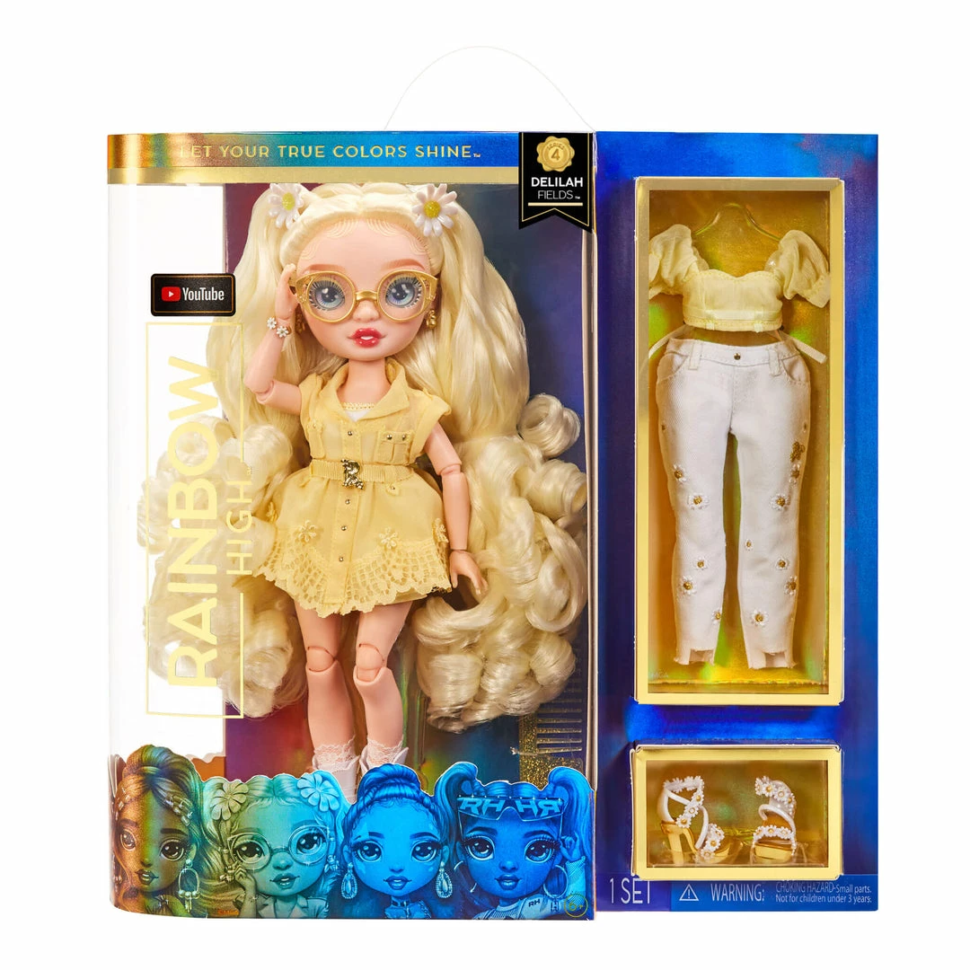 Rainbow High Delilah Fields - Buttercup Yellow Fashion Doll 3 Rainbow High Delilah Fields - Buttercup Yellow Fashion Doll