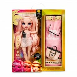 Rainbow High Pacific Coast Bella Parker- Pink Fashion Doll With Pool Accessories Playset