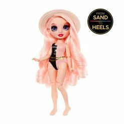 Rainbow High Pacific Coast Bella Parker- Pink Fashion Doll With Pool Accessories Playset