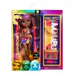 Rainbow High Pacific Coast Phaedra Westward- Sunset (Purple) With Pool Accessories Playset