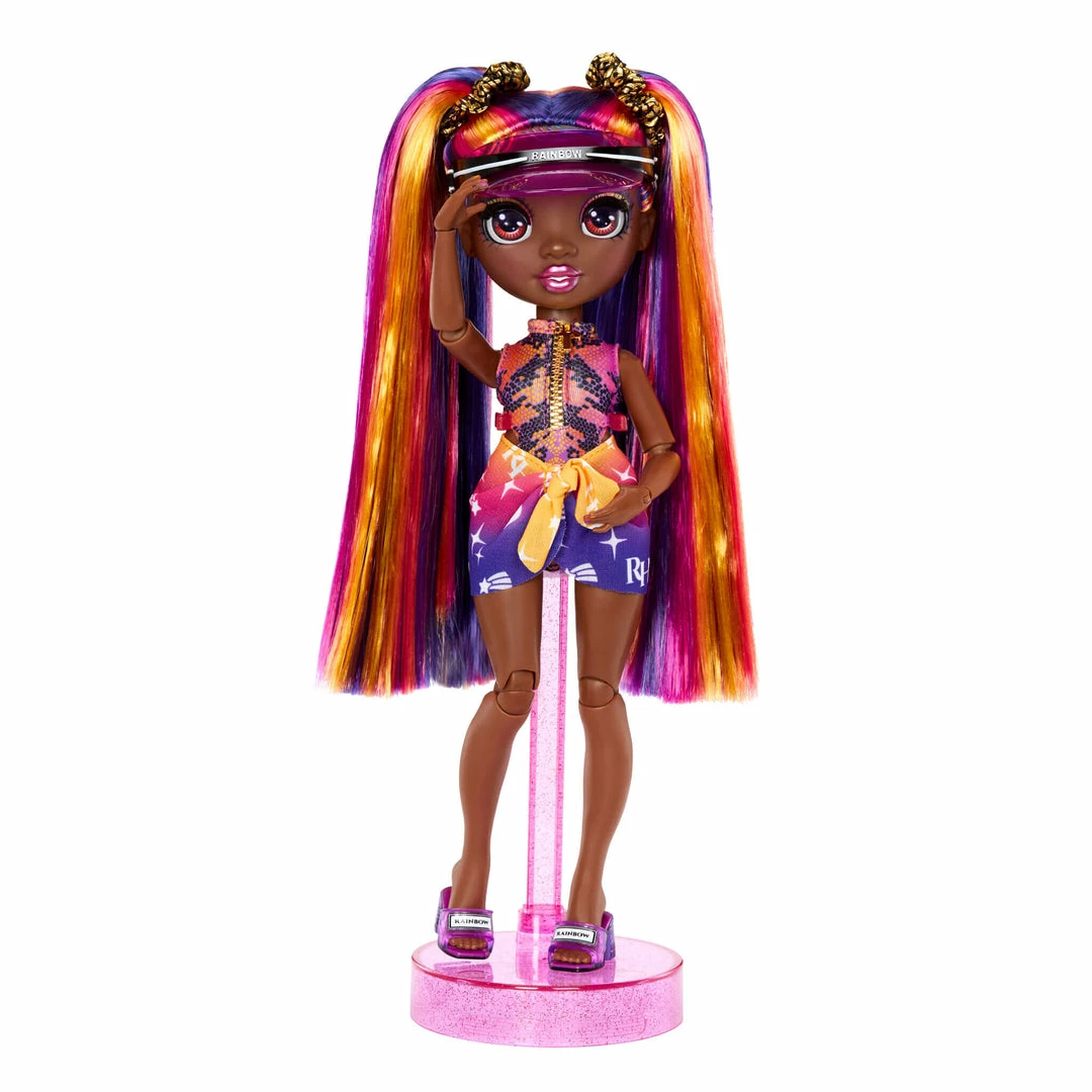 Rainbow High Pacific Coast Phaedra Westward- Sunset (Purple) With Pool Accessories Playset 5 Rainbow High Pacific Coast Phaedra Westward- Sunset (Purple) With Pool Accessories Playset