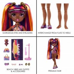 Rainbow High Pacific Coast Phaedra Westward- Sunset (Purple) With Pool Accessories Playset 16 Rainbow High Pacific Coast Phaedra Westward- Sunset (Purple) With Pool Accessories Playset