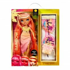 Rainbow High Pacific Coast Simone Summers - Sunrise (Orange) With Pool Accessories Playset 20 Rainbow High Pacific Coast Simone Summers - Sunrise (Orange) With Pool Accessories Playset