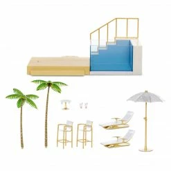 Rainbow High Color Change Pool & Beach Club Playset
