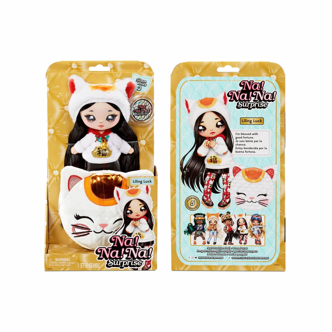 Na Na Na Surprise Glam Series 2 Liling Luck - Lucky Cat-Inspired 7.5" Fashion Doll 7 Na Na Na Surprise Glam Series 2 Liling Luck - Lucky Cat-Inspired 7.5" Fashion Doll