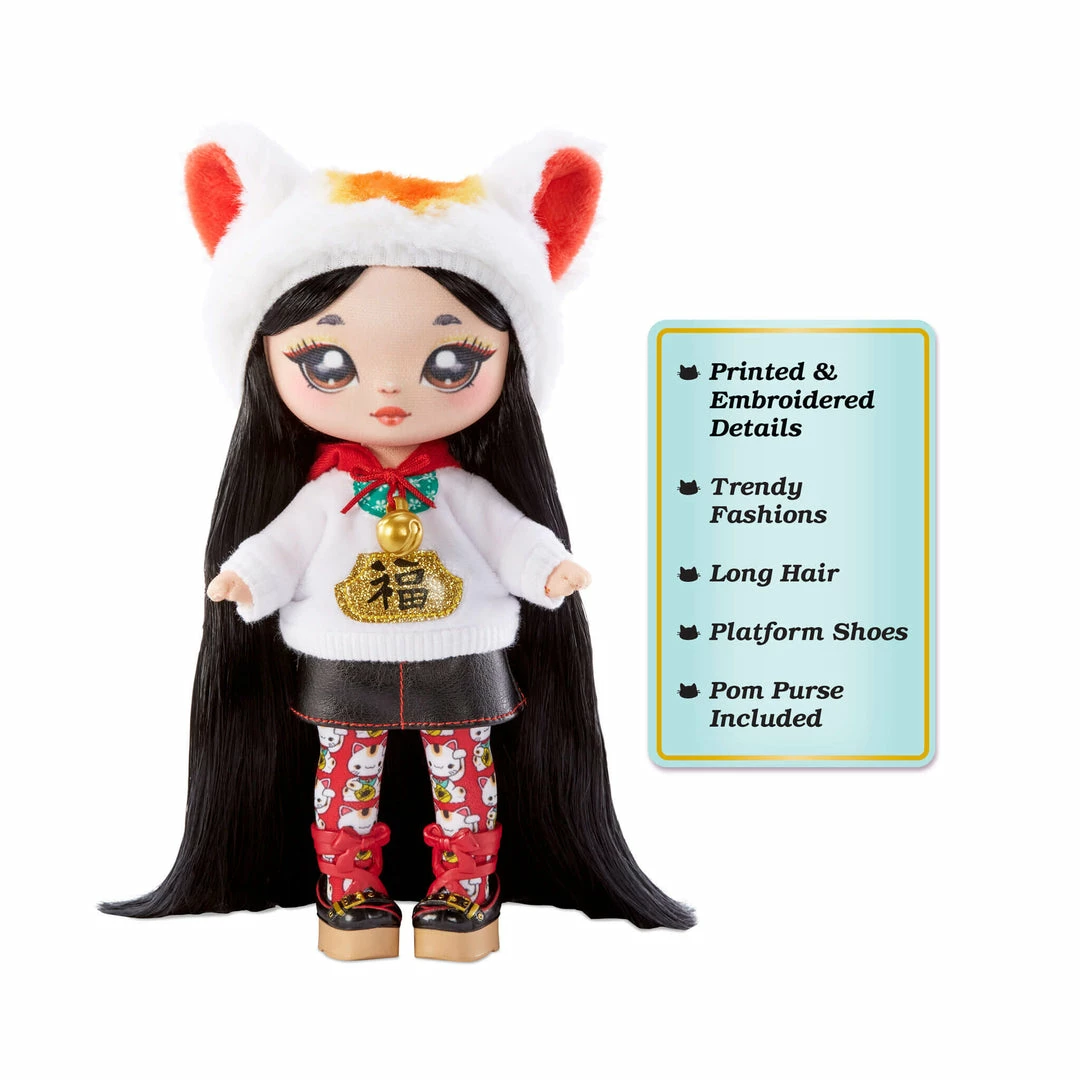 Na Na Na Surprise Glam Series 2 Liling Luck - Lucky Cat-Inspired 7.5" Fashion Doll 5 Na Na Na Surprise Glam Series 2 Liling Luck - Lucky Cat-Inspired 7.5" Fashion Doll