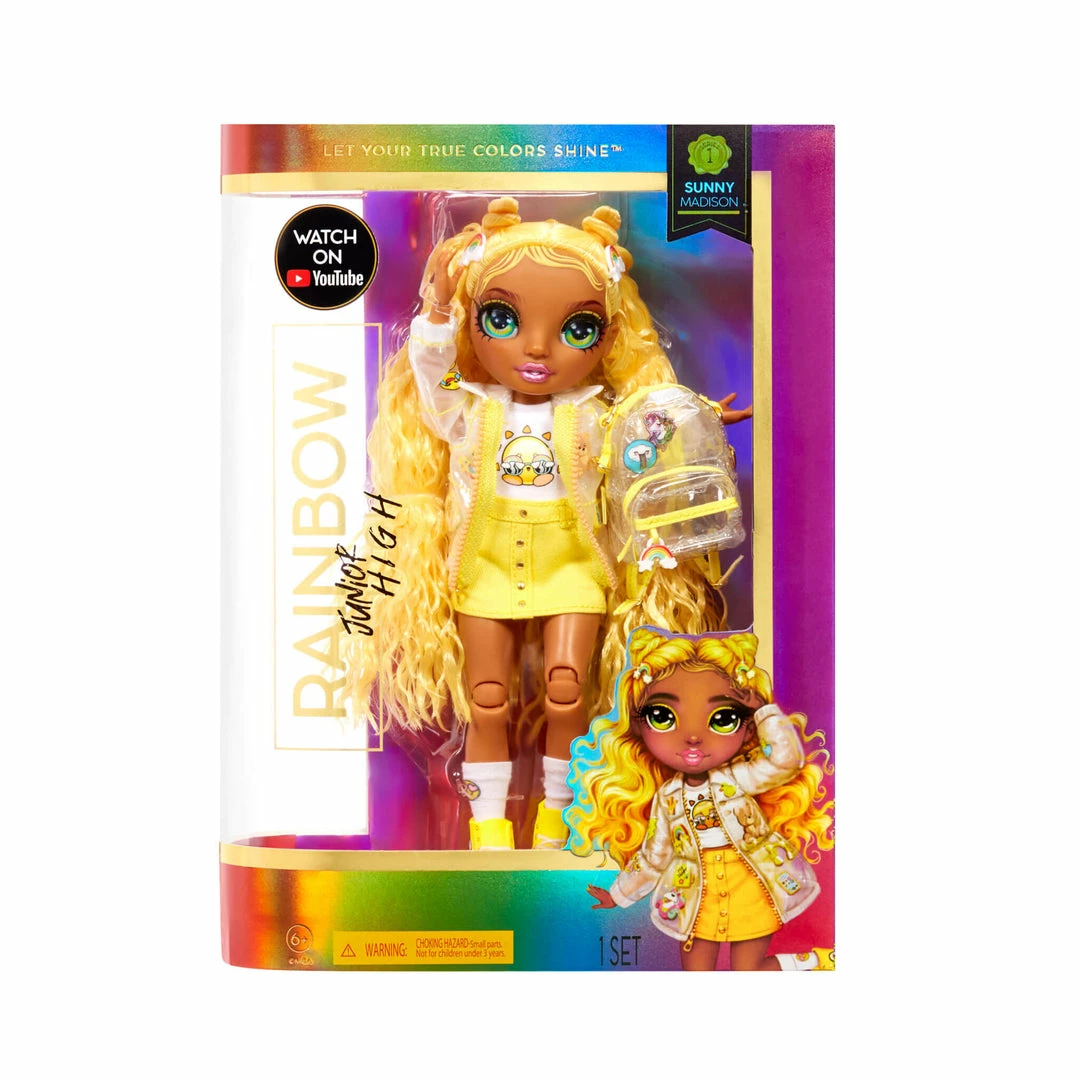 Rainbow High Junior High Sunny Madison - 9-inch YELLOW Fashion Doll With Accessories 11 Rainbow High Junior High Sunny Madison - 9-inch YELLOW Fashion Doll With Accessories