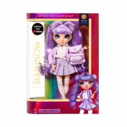 Rainbow High Junior High Violet Willow - 9-inch PURPLE Fashion Doll With Accessories