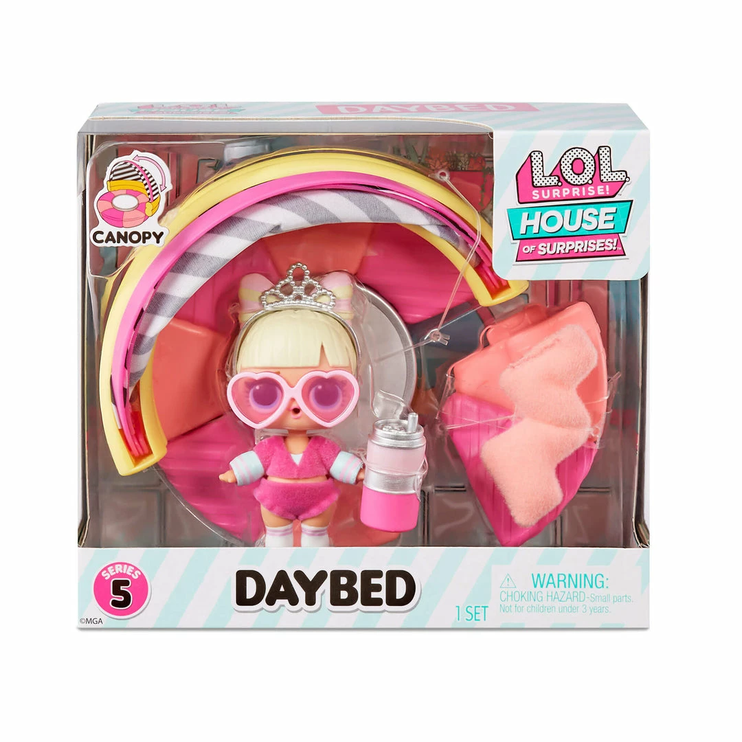 L.O.L. Surprise! Official Store LOL Surprise OMG House Of Surprises Daybed Playset With Suite Princess With 8 Surprises 7 L.O.L. Surprise! Official Store LOL Surprise OMG House Of Surprises Daybed Playset With Suite Princess With 8 Surprises
