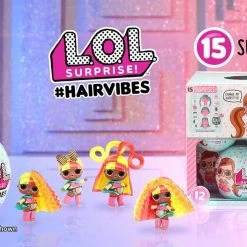 Collectible Dolls LOL Surprise #Hairvibes Dolls With 15 Surprises