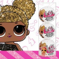 LOL Surprise Glitter 3-Pack- Style 1 - 3 Re-released Dolls Each With 7 Surprises
