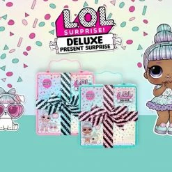 Gifts LOL Surprise Deluxe Present Surprise With Limited Edition Miss Par-tay Doll And Pet, Pink