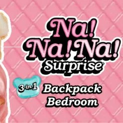Na Na Na Surprise 3-in-1 Backpack Bedroom Playset Jennel Jaguar In Exclusive Outfit
