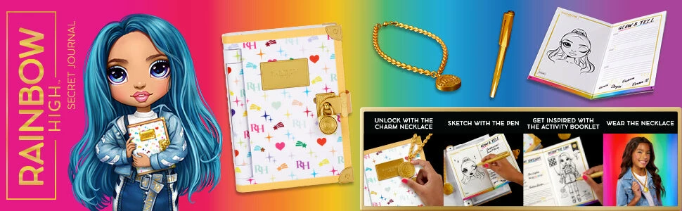 Rainbow High Secret Journal- Fashion Journal With Lock 10 Rainbow High Secret Journal- Fashion Journal With Lock