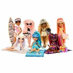 Rainbow High Pacific Coast Finn Rosado- Rose Gold Boy Doll With Pool Accessories Playset