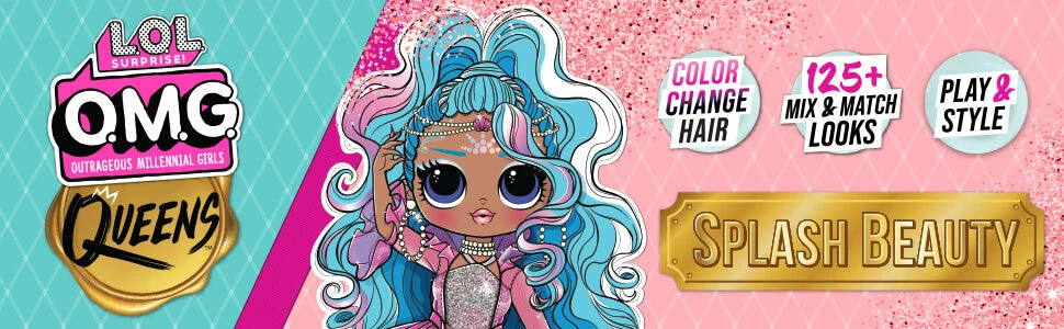L.O.L. Surprise! Official Store LOL Surprise OMG Queens Splash Beauty Fashion Doll With 125+ Mix And Match Fashion Looks Sale 9 L.O.L. Surprise! Official Store LOL Surprise OMG Queens Splash Beauty Fashion Doll With 125+ Mix And Match Fashion Looks Sale