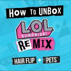 LOL Surprise Remix Hair Flip Dolls - 15 Surprises With Hair Reveal & Music